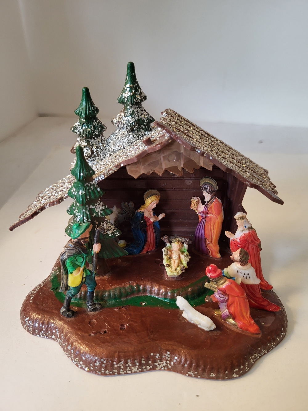 1950s Art Plastics #424 Nativity Scene AS IS Made In Hong Kong